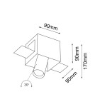 Recessed ceiling spotlights - Shilo Yamato 1 recessed lamp - White 3037 - product 2