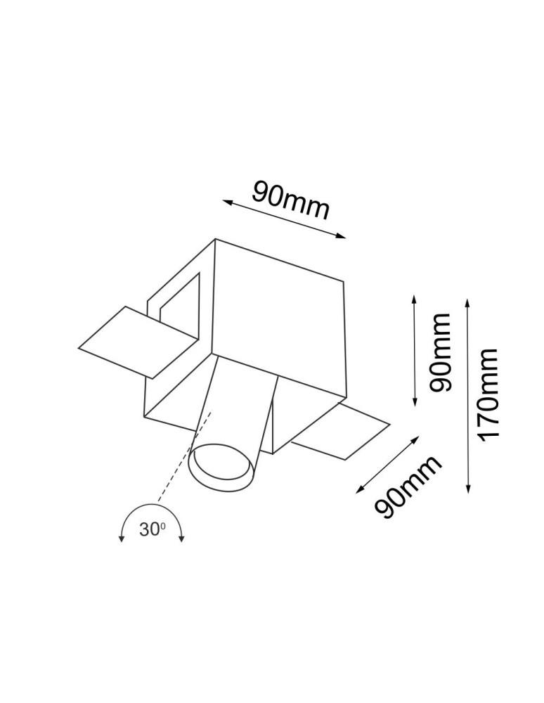 Recessed ceiling spotlights - Shilo Yamato 1 recessed lamp - White 3037 - product kolory-swiatla.pl 2