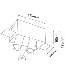 Recessed ceiling spotlights - Shilo Yamato 2 recessed lamp - White 7803 - product 2