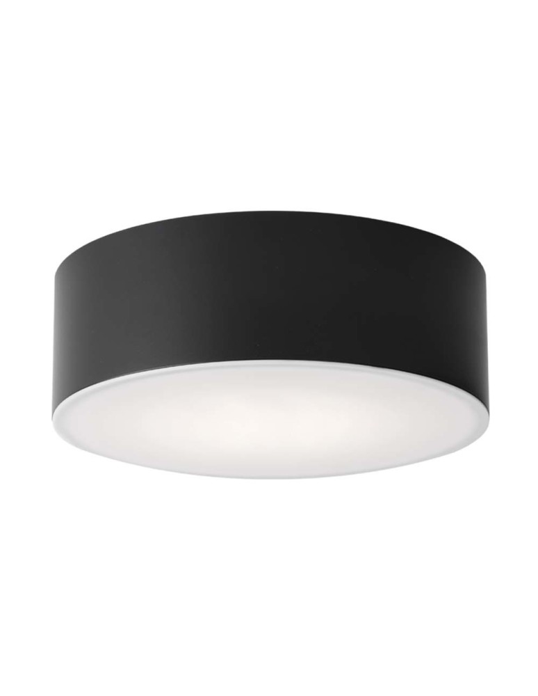 Bathroom ceiling lamps - Shilo Plafond Zama - Black IP44 (200 mm) 8062 - product kolory-swiatla.pl 1