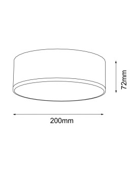 Shilo Plafond Zama - Black (200 mm) 4000K 8408 - product 2
