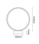Garden lamps - Shilo Garden Standing lamp Abira 57 - Anthracite (640 mm) 4000K 9913 - product 2