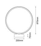 Garden lamps - Shilo Garden Standing lamp Abira 87 - Anthracite (940 mm) 3000K 9914 - product 2