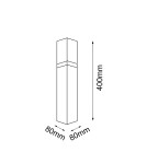 Garden lamps - Shilo Garden Fuku Garden Pole - Anthracite (400 mm) 9916 - product 2