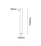 Outdoor wall lamps - Shilo Garden Outdoor wall lamp Hikone - Anthracite (1000 mm) 3000K 9923 - product 2