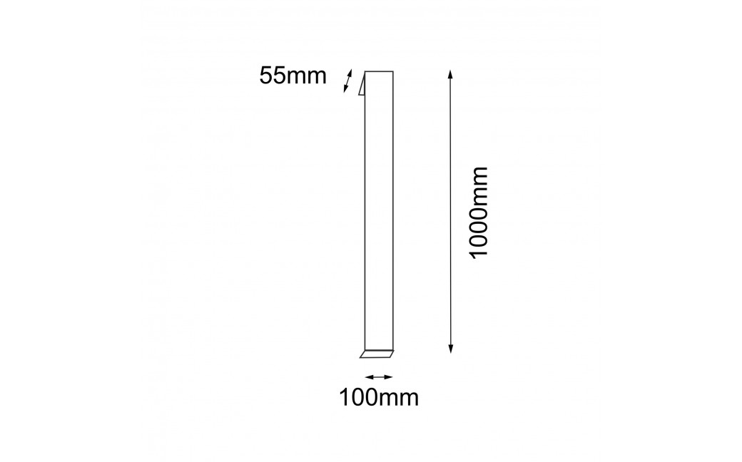 Shilo Garden Kinkiet zewnętrzny Hikone - Antracyt (1000 mm) 3000K 9923