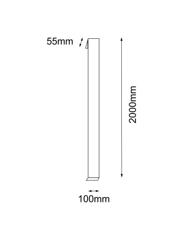 Shilo Garden Outdoor wall lamp Hikone - Anthracite (2000 mm) 4000K 9928 - product 2
