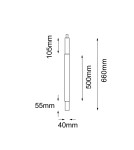 Garden lamps - Shilo Garden Natsu Outdoor Pendant Lamp - Anthracite (660 mm) 9900 - product 2