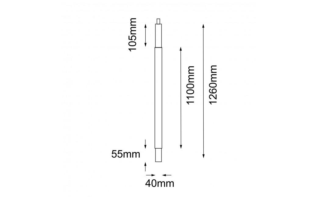 Shilo Garden Lampa wisząca zewnętrzna Natsu - Antracyt (1260 mm) 9901