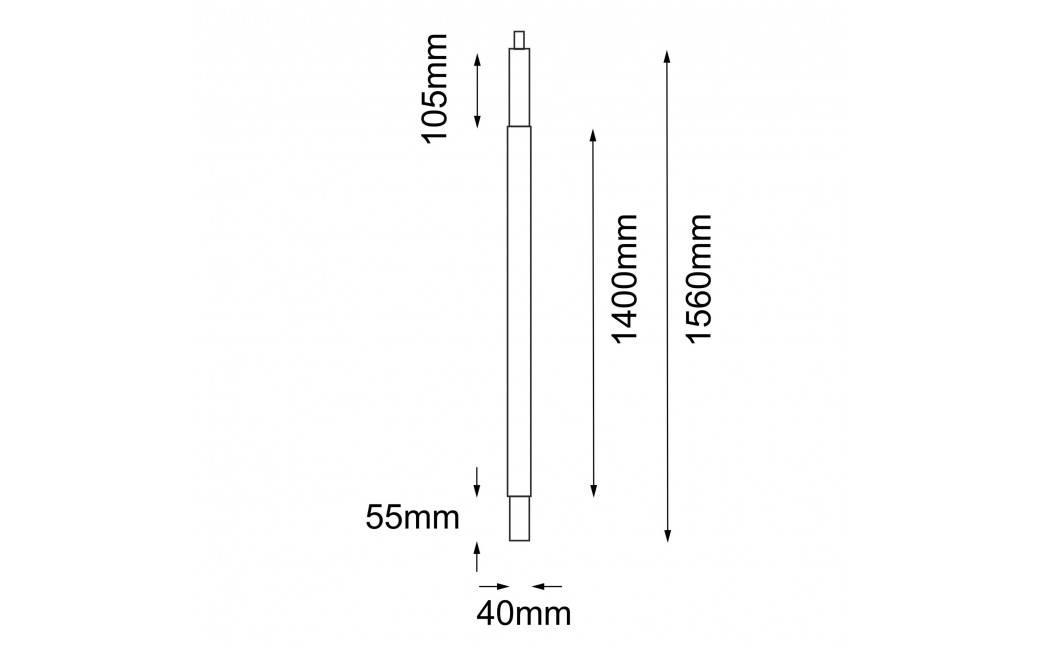 Shilo Garden Lampa wisząca zewnętrzna Natsu - Antracyt (1560 mm) 9902