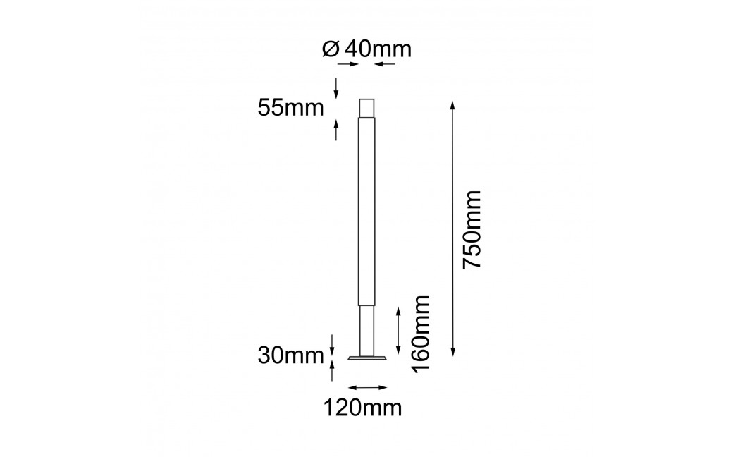 Shilo Garden Lampa stojąca ogrodowa Natsu 2 - Antracyt (750 mm) 9903