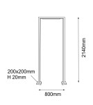 Garden lamps - Shilo Garden Standing Lamp Taketa - Anthracite (2140 mm) 9929 - product 2