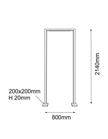 Shilo Garden Lampa stojąca ogrodowa Taketa - Antracyt (2140 mm) 9929 - produkt 2