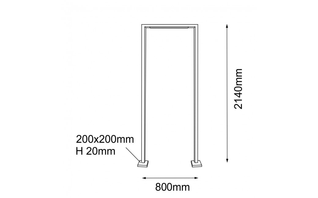 Shilo Garden Lampa stojąca ogrodowa Taketa - Antracyt (2140 mm) 9929