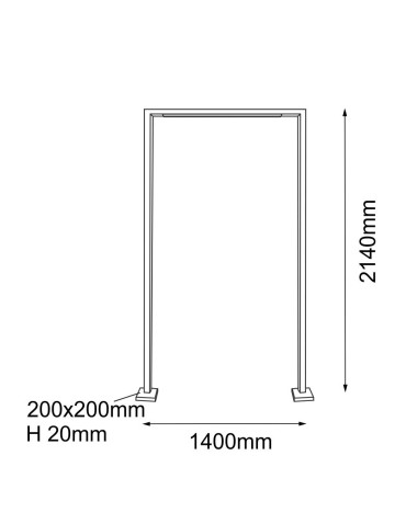 Shilo Garden Lampa stojąca ogrodowa Taketa - Antracyt (2140 mm) 9930 - produkt 2