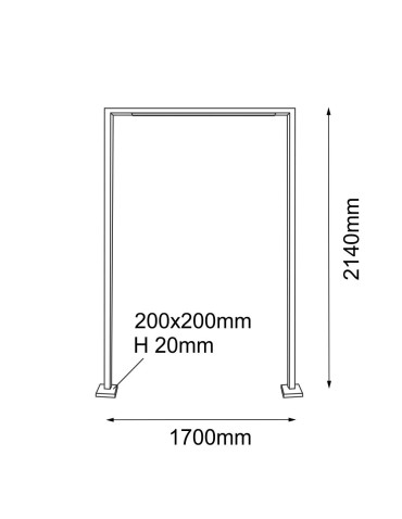 Shilo Garden Lampa stojąca ogrodowa Taketa - Antracyt (2140 mm) 9931 - produkt 2