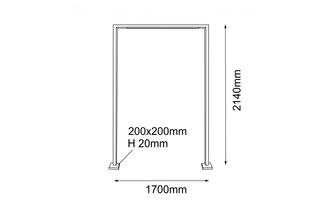 Shilo Garden Lampa stojąca ogrodowa Taketa - Antracyt (2140 mm) 9931