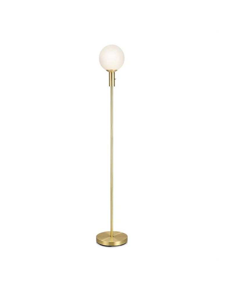 Floor lamps - Markslojd MINNA Floor 1L Brushed Brass/White 106867 - product kolory-swiatla.pl 1