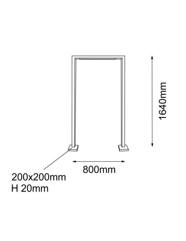 Shilo Garden Lampa stojąca ogrodowa Taketa - Antracyt (1640 mm) 9932 - produkt 2