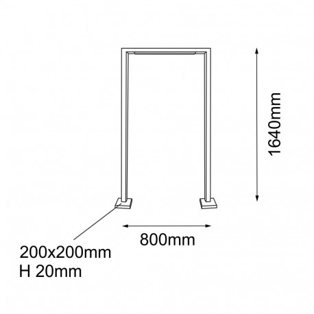 Shilo Garden Lampa stojąca ogrodowa Taketa - Antracyt (1640 mm) 9932