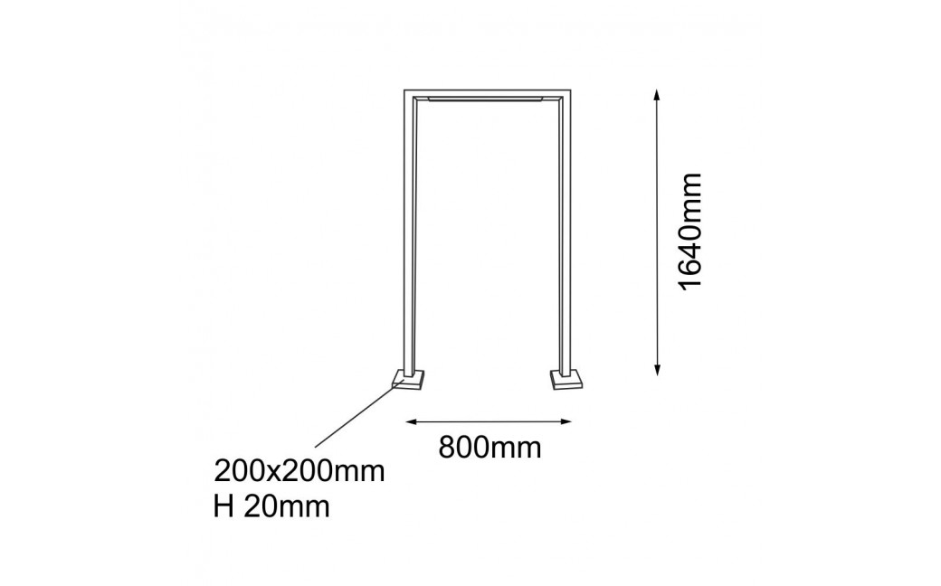 Shilo Garden Lampa stojąca ogrodowa Taketa - Antracyt (1640 mm) 9932