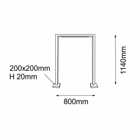 Shilo Garden Lampa stojąca ogrodowa Taketa - Antracyt (1140 mm) 9935