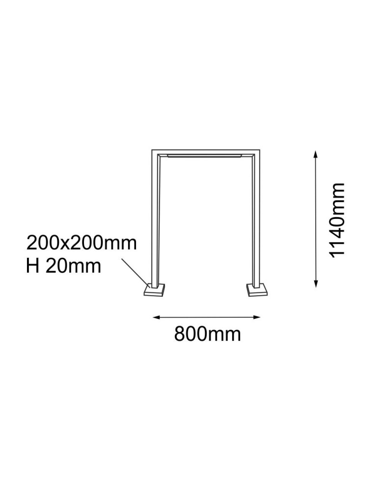 Garden lamps - Shilo Garden Standing Lamp Taketa - Anthracite (1140 mm) 9935 - product kolory-swiatla.pl 2