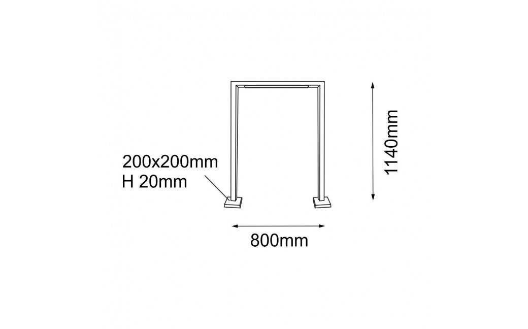 Shilo Garden Lampa stojąca ogrodowa Taketa - Antracyt (1140 mm) 9935