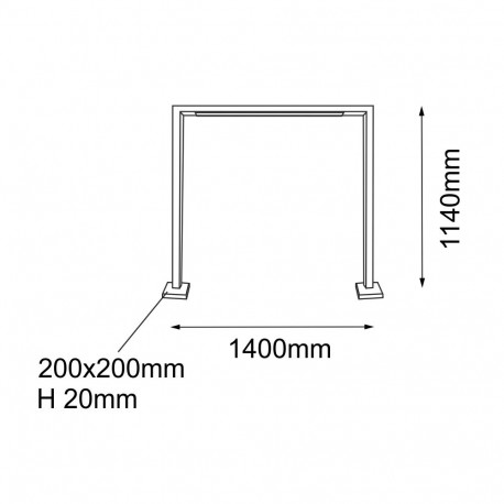 Shilo Garden Lampa stojąca ogrodowa Taketa - Antracyt (1140 mm) 9936