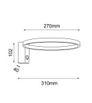 Ring wall lamps - Antigo Wall lamp Agaro 27 - Black (310 mm) 4000K 4056 - product 2