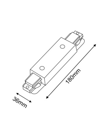 Antigo Straight power switch for surface-mounted busbar 1F 230V - White 6356 - product 2