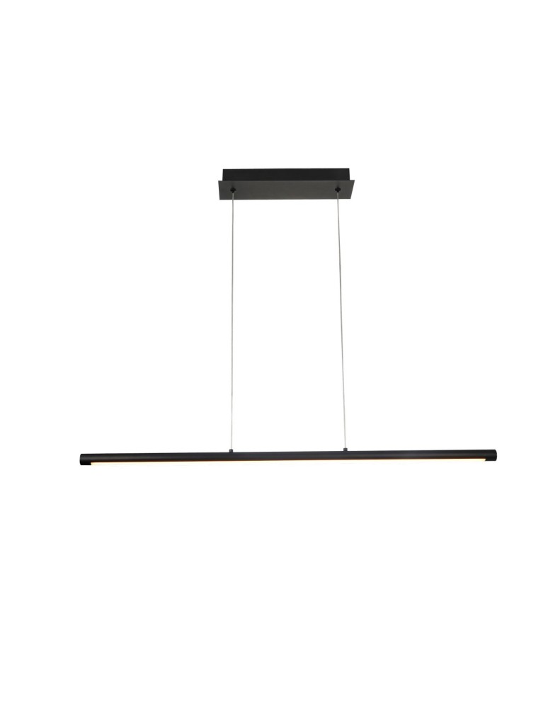 Pendant lamps over the island - Azzardo ALAMO Pendant 90 3-STEP DIMM BK Black Matte 1xLED 3 Brightness Modes AZ5764 - product kolory-swiatla.pl 1