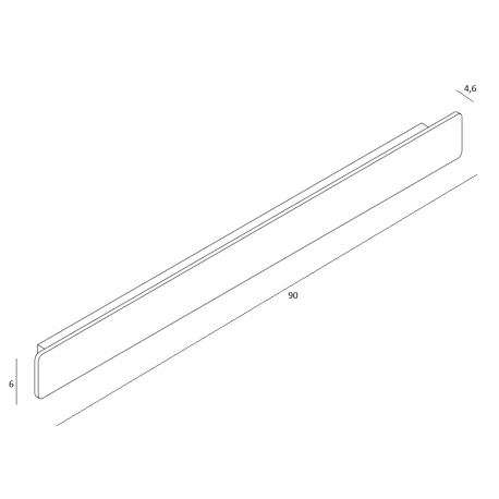 Azzardo BASENTO 90 CCT SWITCH BK Czarny 2xLED Przełącznik Zmiany Barwy Światła AZ5894