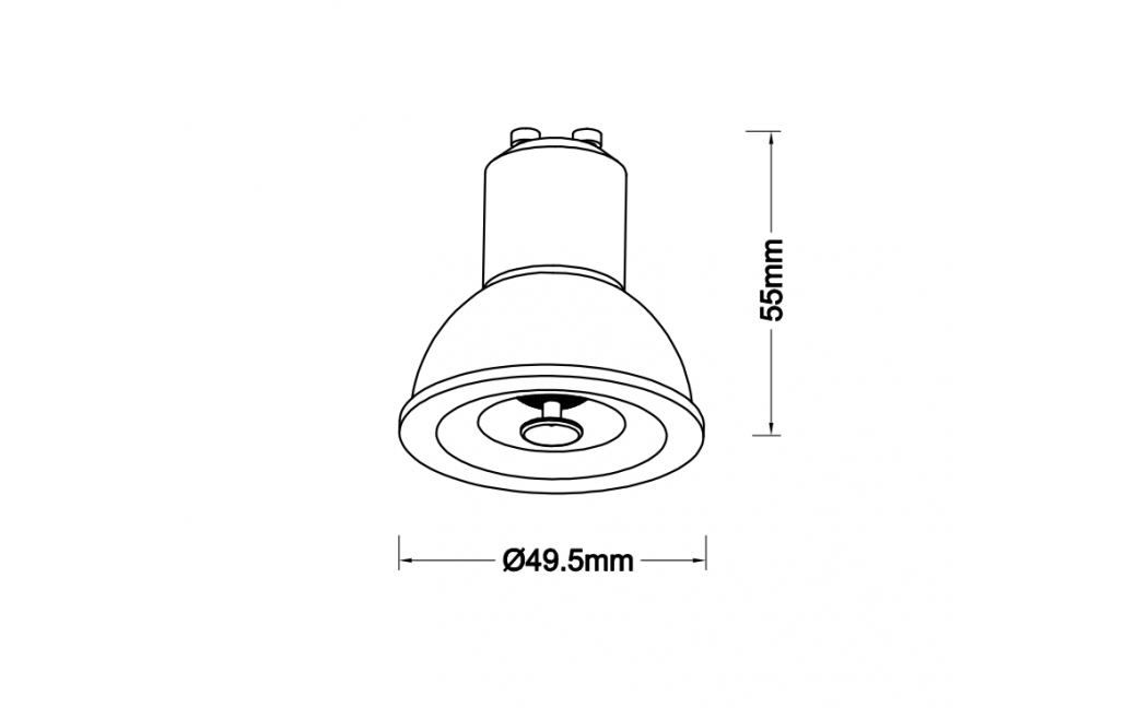 Azzardo LAMPA LED 7W GU10 4000K GO Złoty Połysk 1xLED AZ6055