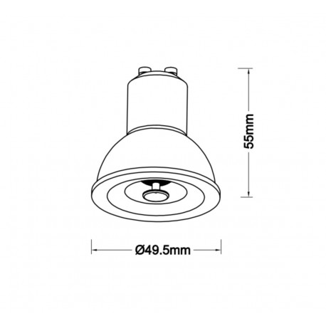 Azzardo LAMPA LED 7W GU10 3000K GO Złoty Połysk 1xLED AZ6054