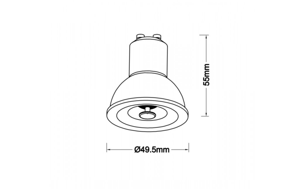 Azzardo LAMPA LED 7W GU10 3000K GO Złoty Połysk 1xLED AZ6054