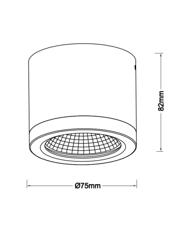 Azzardo CONYON IP54 10W CCT SWITCH WH Biały/Transparentny 1xLED Lampa Natynkowa Przełącznik Zmiany Barwy Światła AZ6026 - produkt 2