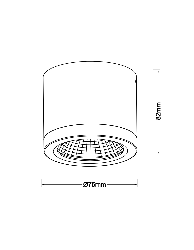 Outdoor ceiling lamps - Azzardo CONYON IP54 10W CCT SWITCH WH White/Transparent 1xLED Surface Mounted Light Switch Lamp AZ6026 - product kolory-swiatla.pl 2