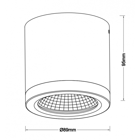 Azzardo CONYON IP54 15W CCT SWITCH WH Biały/Transparentny 1xLED Lampa Natynkowa Przełącznik Zmiany Barwy Światła AZ6028