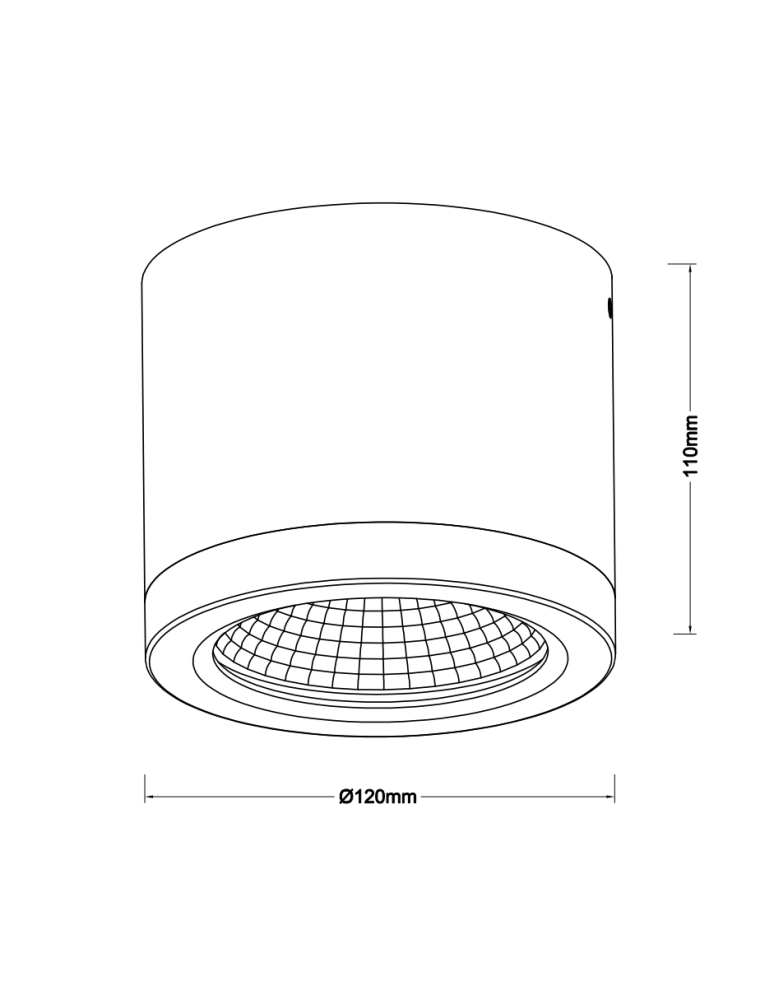 Outdoor ceiling lamps - Azzardo CONYON IP54 25W CCT SWITCH BK Black Matte/Transparent 1xLED Surface Mounted Light Switch AZ6029. - product kolory-swiatla.pl 2