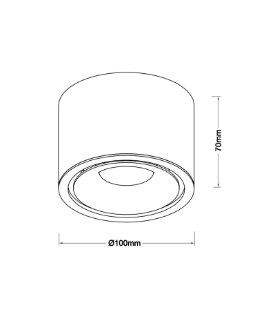 Azzardo COSTA TOP 12W CCT SWITCH WH White 1xLED Surface Mounted Light Switch AZ6034. - product 2