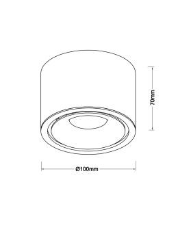 Azzardo COSTA TOP 12W CCT SWITCH WH Biały 1xLED Lampa Natynkowa Przełącznik Zmiany Barwy Światła AZ6034 - produkt 2