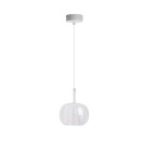 Single pendant lamps - Azzardo GRACE A CLEAR White/Transparent 1xE27 Pendant AZ6271 - product 1