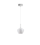 Single pendant lamps - Azzardo GRACE C CLEAR White/Transparent 1xE27 Pendant AZ6294 - product 1