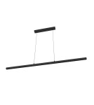 Pendant lamps over the island - Azzardo LOTHAR 115 3000K BK Black Mat 1xLED Pendant over Desk Island Comfortable Light AZ6098 - product 1