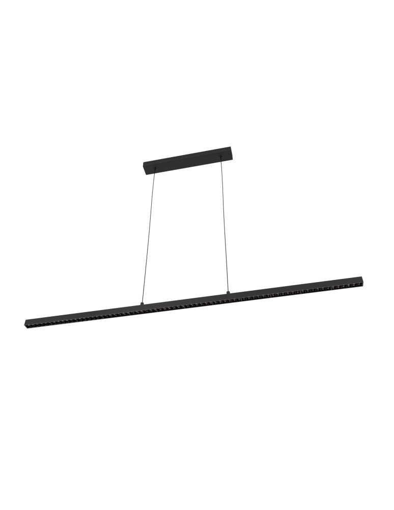 Pendant lamps over the island - Azzardo LOTHAR 115 3000K BK Black Mat 1xLED Pendant over Desk Island Comfortable Light AZ6098 - product kolory-swiatla.pl 1
