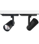 Lamps for 3-phase busbars - Azzardo LOTTE TRACK 3LINE 25W CCT SWITCH BK Black Matte 1xLED Spotlight for 3-phase bus Color Change Switch AZ6088 - product 1