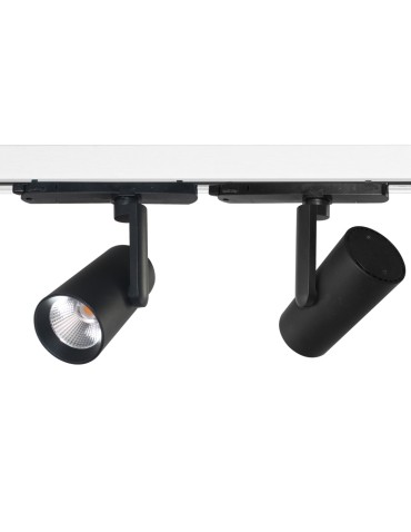 Azzardo LOTTE TRACK 3LINE 25W CCT SWITCH BK Black Matte 1xLED Spotlight for 3-phase bus Color Change Switch AZ6088