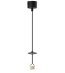 Single pendant lamps - Azzardo LUCAS BASE 1R Pendant GU10 BK Black Matte 1xGU10 Pendant Lamp without Shade (shade to be ordered separately) AZ6156 - product 1