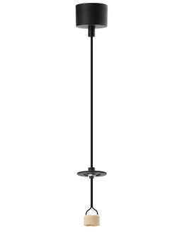 Azzardo LUCAS BASE 1R Pendant GU10 BK Black Matte 1xGU10 Pendant Lamp without Shade (shade to be ordered separately) AZ6156